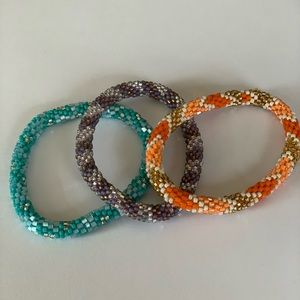 Hand-beaded bracelets!
